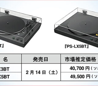 ステレオレコードプレーヤー2機種を新発売 ！